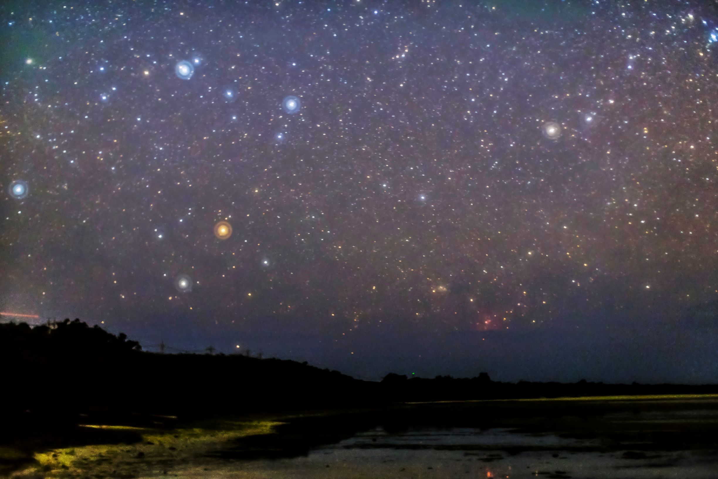 竹富島にて南十字星