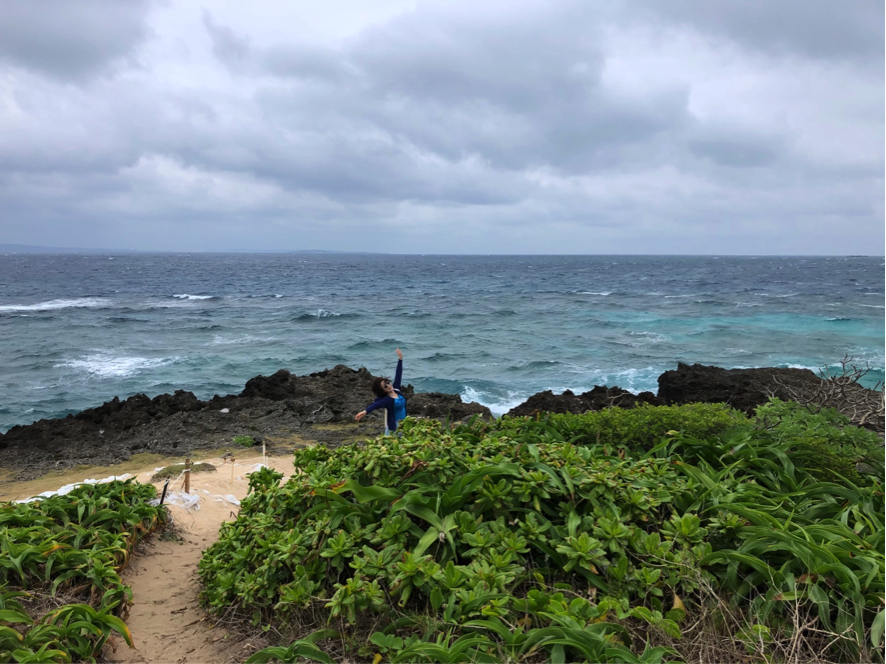 「神の島」久高島の「ハビャーン」　海岸に近づくと