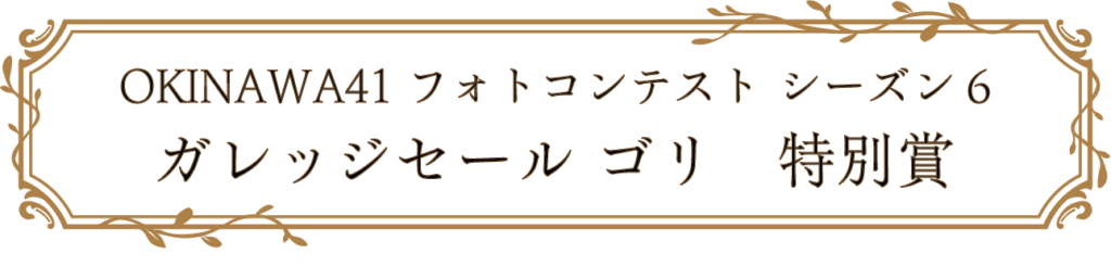 OKINAWA41フォトコンテスト シーズン6 ガレッジセール ゴリ　特別賞