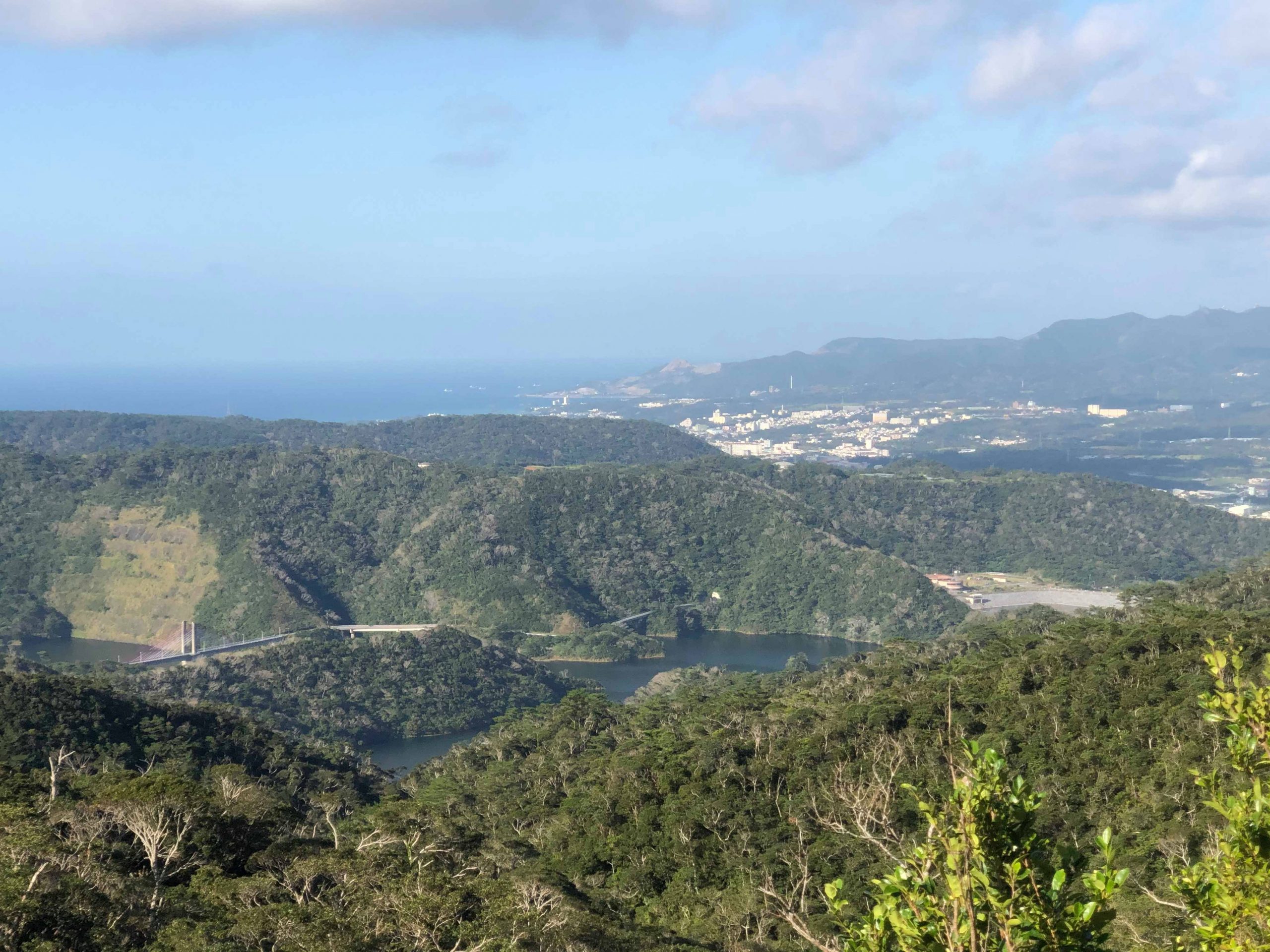 多野岳から見下ろす羽地ダム